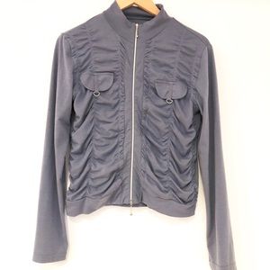 Guess Lightweight Jersey Knit MockNeck Zip Jacket